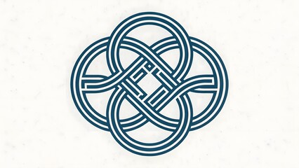 Abstract Intertwined Lines Design