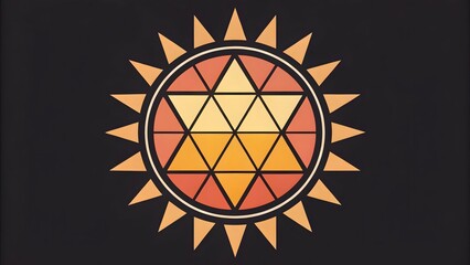 Geometric Sun Design