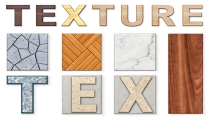 Texture Samples: Stone, Wood, and Tile