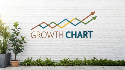 Growth Chart on Brick Wall