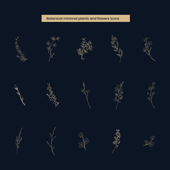 set of vintage floral banners vector