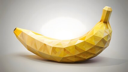 Low-Poly Banana Fruit Model