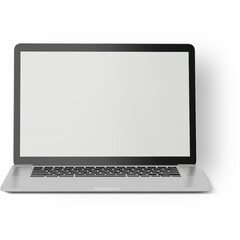 A blank laptop showcasing a sleek design, ideal for work or personal use.