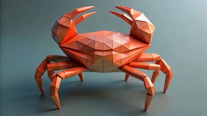 Low-poly Crab Model
