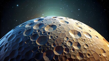 Cratered Celestial Body