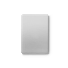 A simple, blank rectangular surface, possibly a digital device or card, suggesting functionality and minimalism.