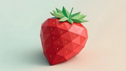 Low-poly Strawberry