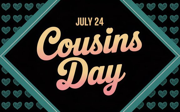 Cousins day july 24th celebration design