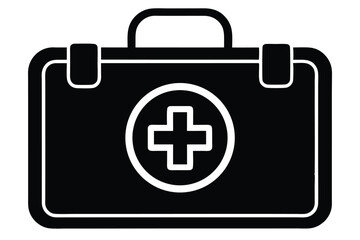 Fototapeta premium first aid kit vector icon