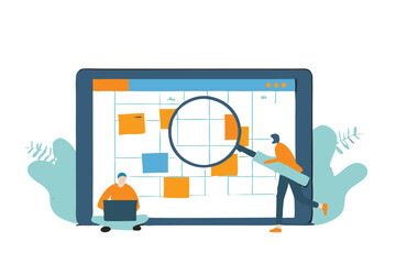 Data Analytics and Market Research Concept with Magnifying Glass and Business Charts – Financial Report Analysis, Performance Metrics, and Insight Visualization.