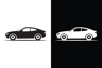 Car  icon vector illustration on White Background Vector Art Illustration on white background.