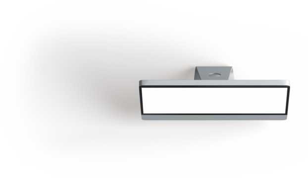 A sleek, modern ceiling light fixture designed for illumination.