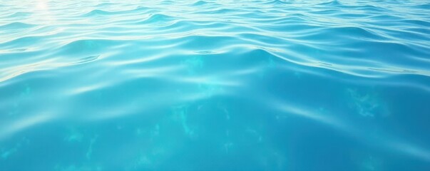 Serene light blue water, subtle ripples, soft texture, gentle waves , ripple, aquatic