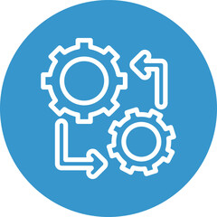 Evolve Vector Line White Circles Multicolors