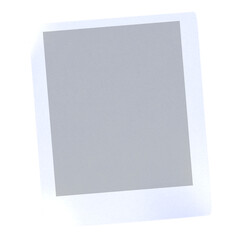 This image is a blank polaroid frame, ready for a photo to be inserted or displayed.