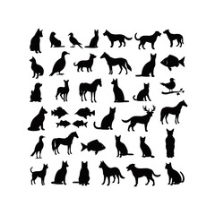 illustration vector silhouette Animal & Pet.ai