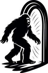 Bigfoot Emerging From Portal