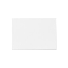 A blank white canvas, ready for creative expression or presentation.