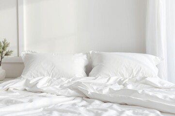 Crisp White Linens and Pillows