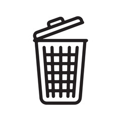 High quality trash can and waste bin icons