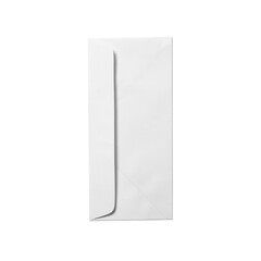 A simple white envelope, typically used for mailing letters or documents.