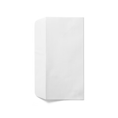 A plain white paper box with a slightly curved edge, suitable for packaging or storage purposes.