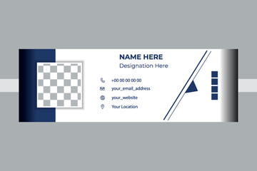 Professional email signature design template