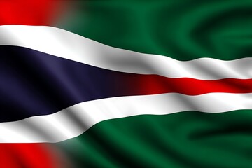 Obraz premium National flag waving (1)