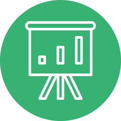 Presentation Vector Line White Circles Multicolors
