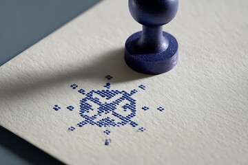 stamp background in the colorful solid background having great legacy with funny background 