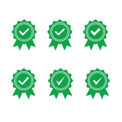 SET Approved certified icon. Certified seal icon