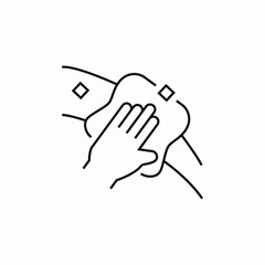 wash clean swipe icon sign vector