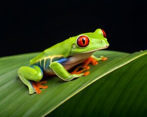red eyed tree frog