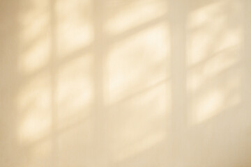 Soft Beige Wall with Overlapping Windowpane Shadows Sunlit Pattern Overlay sunlight
