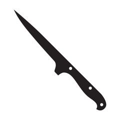 Knife icon vector. Hunting knife illustration sign. Military knife communication symbol. Cold weapon web icon set.