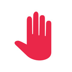 vector stop sign icon. No sign,  warning isolated