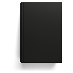 A simple black notebook with a textured cover, ideal for writing notes or journaling.