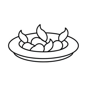 plate of food outline clip art preview