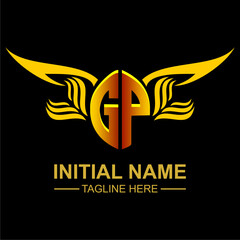 GP Golden Wing Emblem Logo