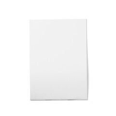 A blank white notebook, ready for notes or sketches.