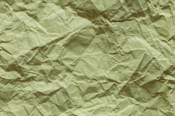 Green Decorative Paper with Crumpled Pattern and Vintage Look