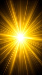 Obraz premium Golden Light Burst Background. (2)