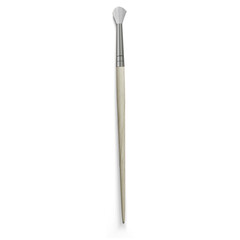 A makeup brush with a tapered end, designed for precise application of cosmetics.
