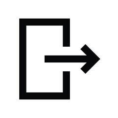 Exit or logout icon