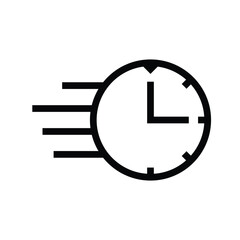 Fast response time or delivery icon
