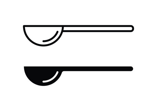 Soup spoon or tablespoon icon
