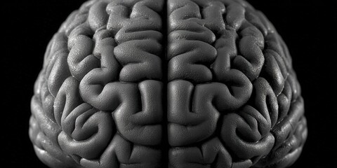 A highly detailed view of the human brain, highlighting its complex structure and textures.