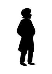 silhouette of a man