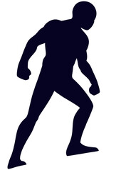 runner silhouette vector