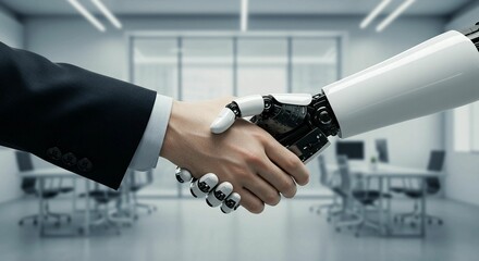 business handshake with business people